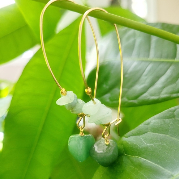 Handmade Gemstone Drop earrings - Picture 1 of 3